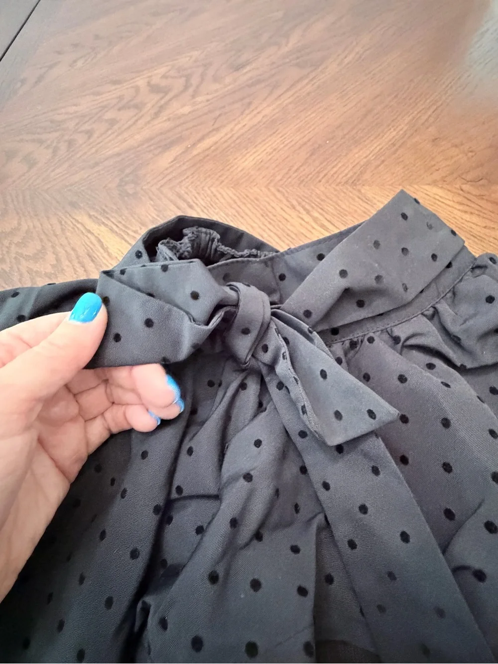 Children’s Place Black Swiss Dot Tulle Skirt 6-9M Baby Girl Bow